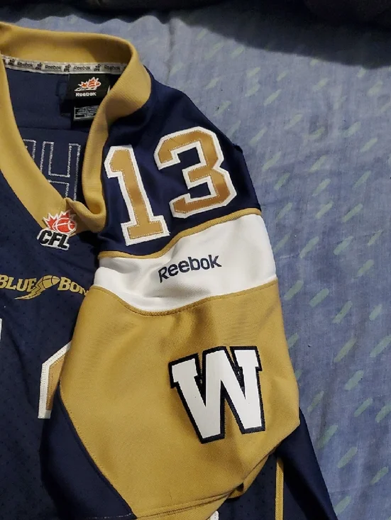 Chris Matthews Winnipeg Blue Bombers Reebok Authentic Jersey... - Picture 4 of 5